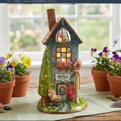 Blue Sky Clayworks Spring Cottage Candle House
