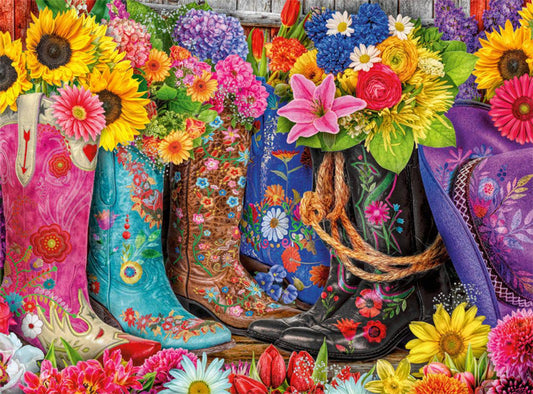 Buffalo Games Country Life Cowgirl Colors 1000 Piece Jigsaw Puzzle - Sammi's Attic