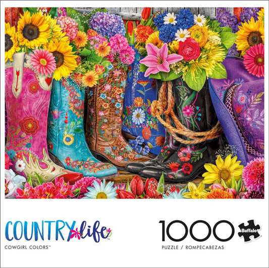 Buffalo Games Country Life Cowgirl Colors 1000 Piece Jigsaw Puzzle - Sammi's Attic