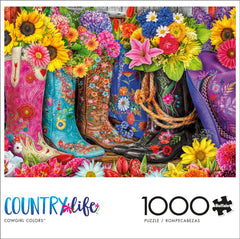 Buffalo Games Country Life Cowgirl Colors 1000 Piece Jigsaw Puzzle