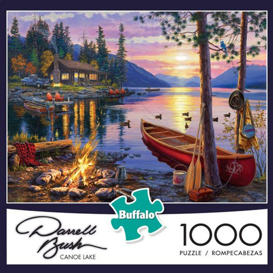 Buffalo Games Darrell Bush Canoe Lake 1000 Piece Jigsaw Puzzle - Sammi's Attic