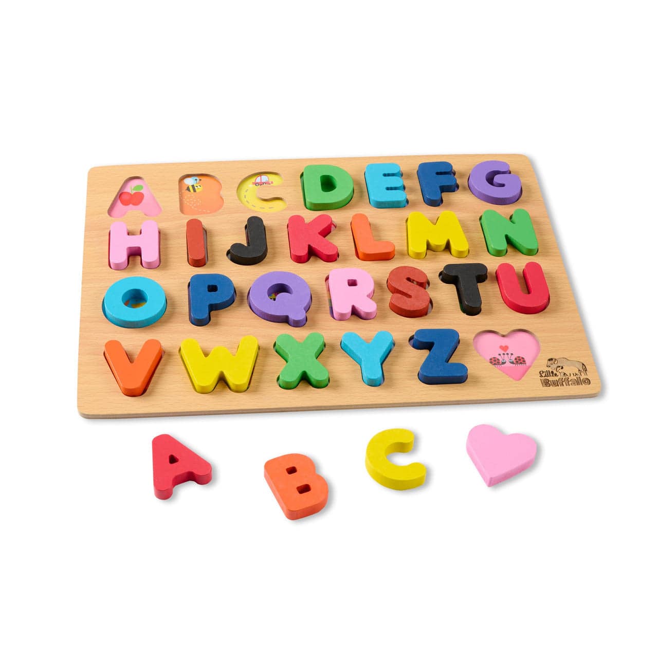 Buffalo Games Little Buffalo 4 Pack Wooden Jigsaw Puzzles for Kids Ages 3+