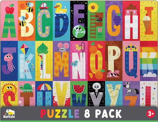 Buffalo Games Little Buffalo 8 Pack Tray Puzzles for Kids Ages 4+ - Sammi's Attic