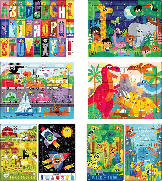 Buffalo Games Little Buffalo 8 Pack Tray Puzzles for Kids Ages 4+ - Sammi's Attic