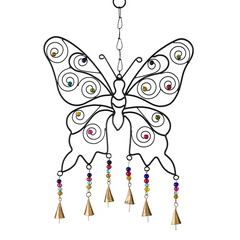 Butterfly Beaded Windchime
