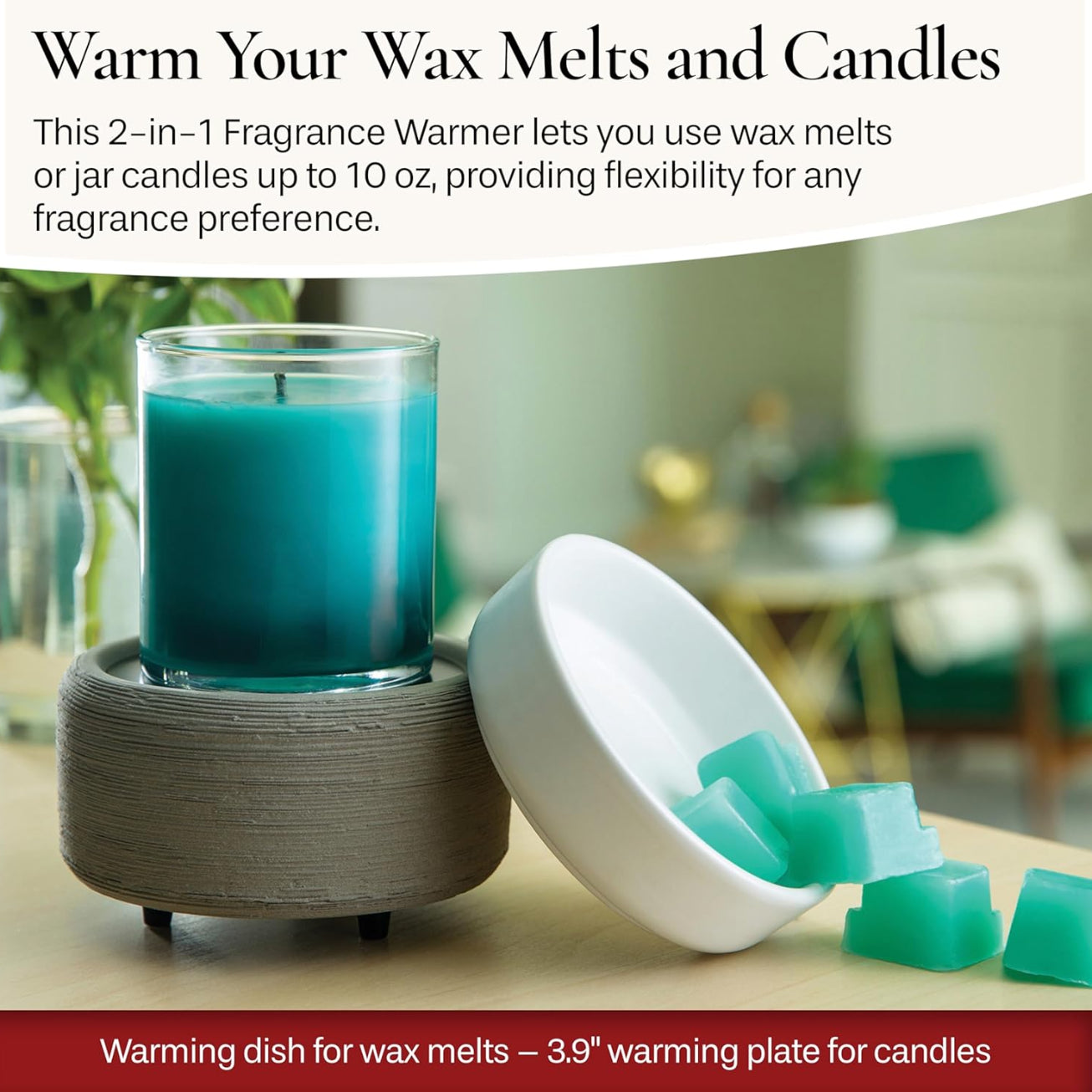 Candle Warmers | Candle Wax Warmer | Grey Texture