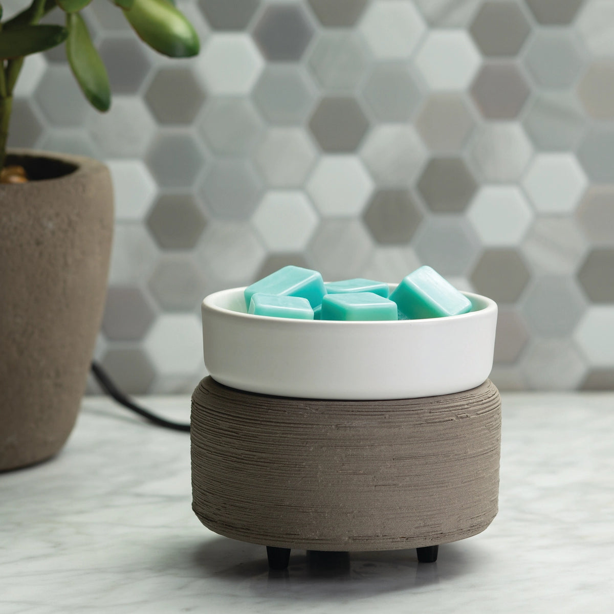 Candle Warmers | Candle Wax Warmer | Grey Texture