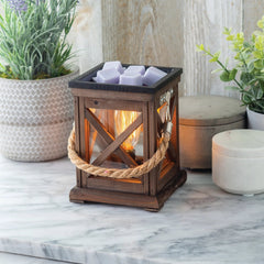 Candle Warmers | Illumination Fragrance Warmer | Walnut & Rope