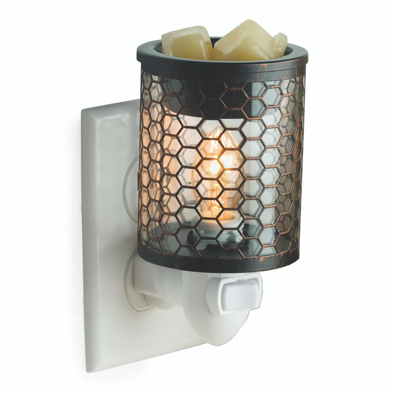 Candle Warmers | Pluggable | Chicken Wire Vintage Bulb