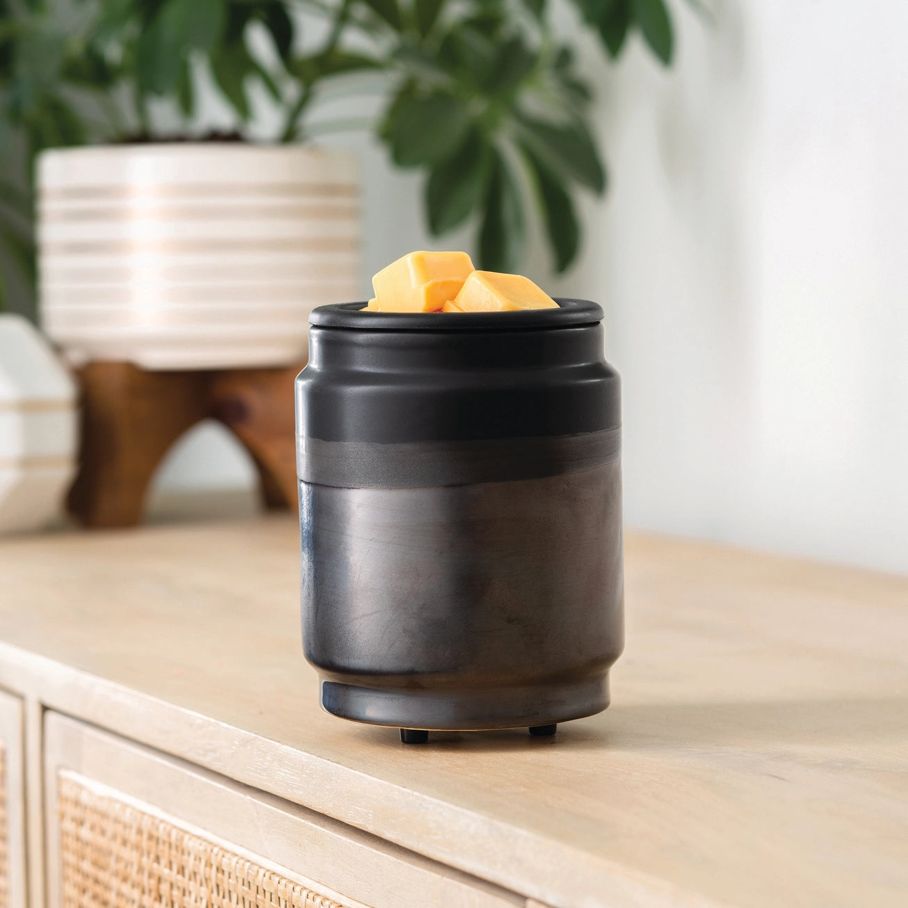 Candle Warmers | Wax Warmer | Black Dipped Flip Dish