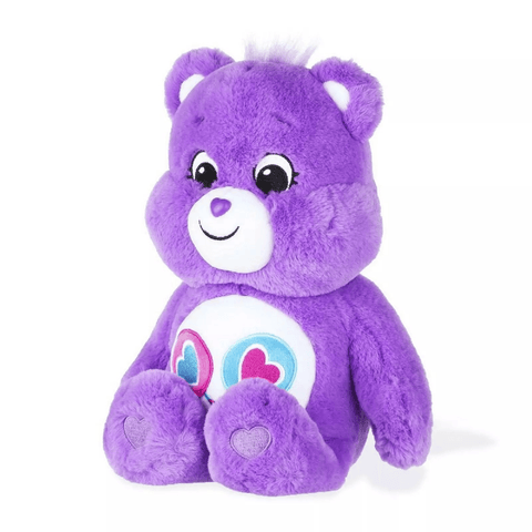 Care Bears 14 Inch Plush Share Bear Purple Soft Huggable Material Lollipop Tummy - Sammi's Attic