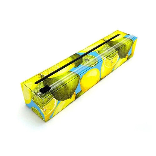 ChicWrap Refillable Plastic Wrap Dispenser Lemons Includes One Roll - Sammi's Attic