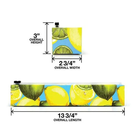 ChicWrap Refillable Plastic Wrap Dispenser Lemons Includes One Roll - Sammi's Attic