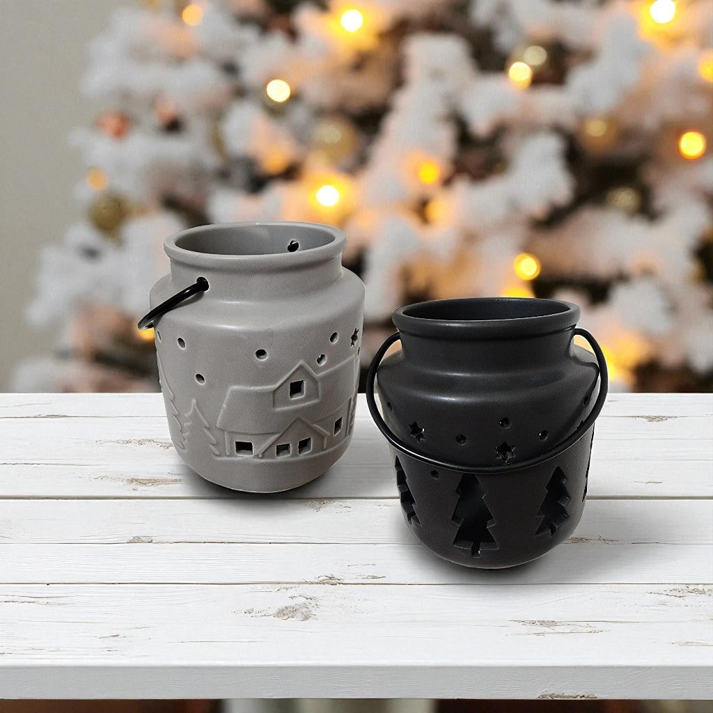 Christmas Village Lantern Candle Holder