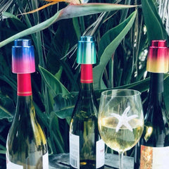 Cork Pops Vacuum Wine Stoppers | Metallic Ombre Finish