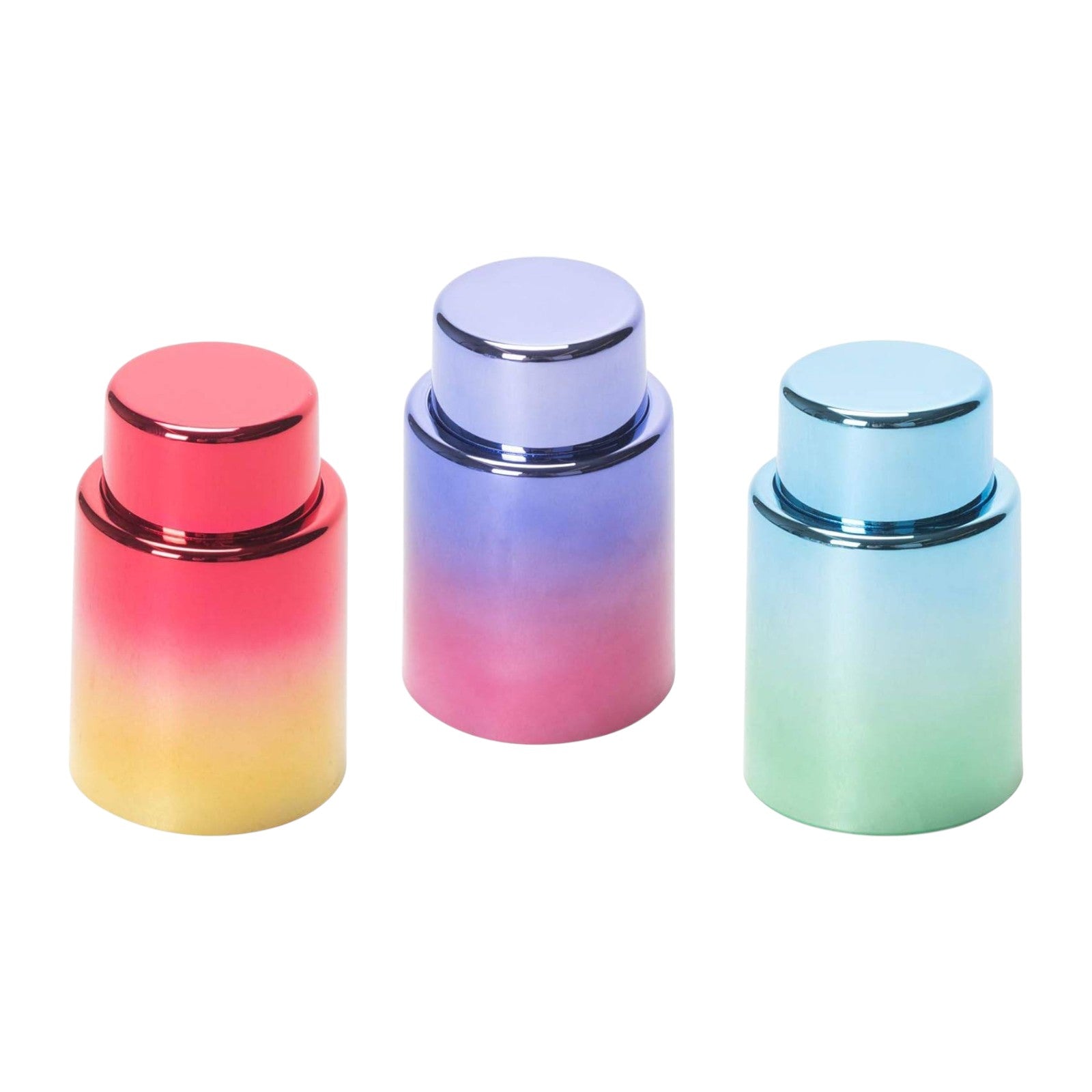 Cork Pops Vacuum Wine Stoppers | Metallic Ombre | Red/Gold