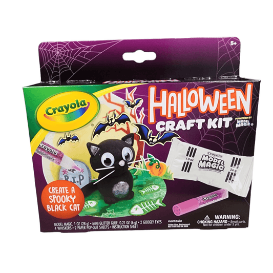 Crayola Halloween Craft Kit Model Clay Magic Black Cat DIY Crafts for Kids - Sammi's Attic