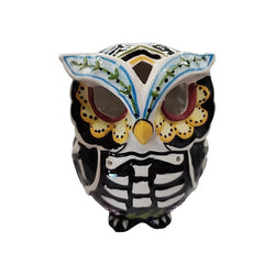 Day of the Dead Owl Tealight Candle House