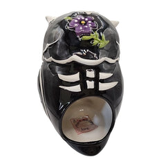 Day of the Dead Owl Tealight Candle House