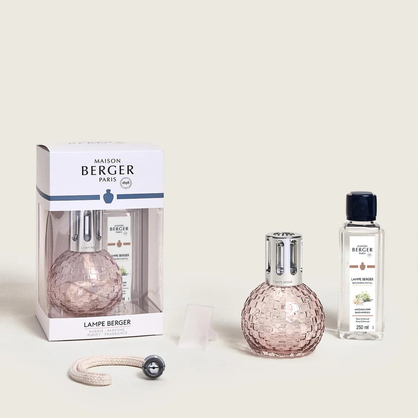 Disco Pink Lamp Gift Set by Maison Berger