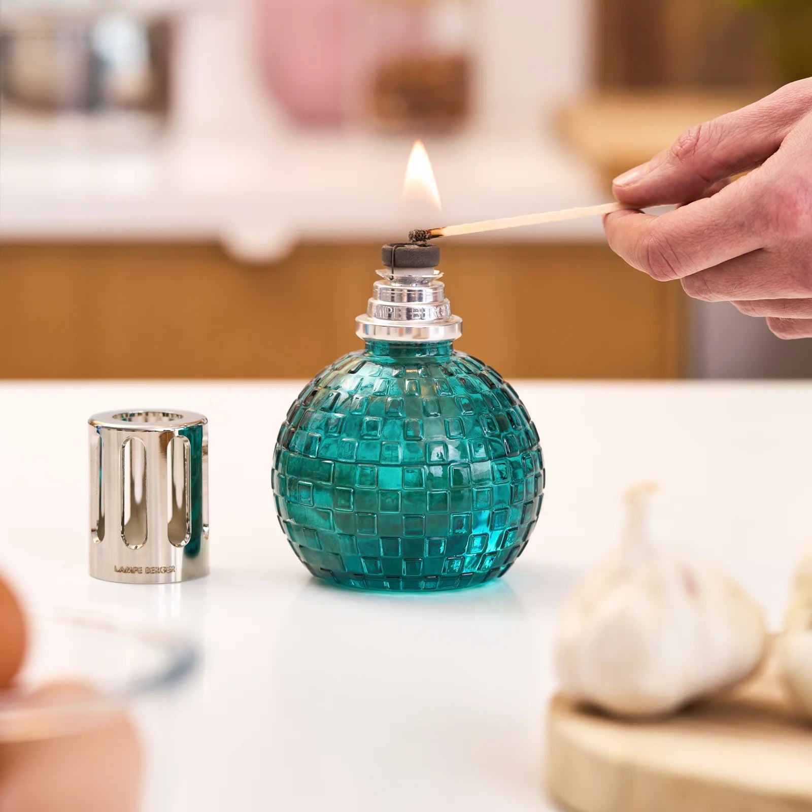 Disco Teal Lamp Gift Set by Maison Berger