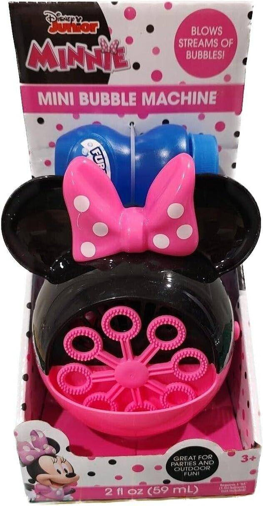 Disney Junior Minnie Mouse Pink Mini Bubble Machine Bubble Blower 2oz Bubbles - Sammi's Attic