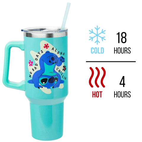 Disney Lilo and Stitch Stainless Steel Insulated Tumbler Aloha Dual Sided 40oz - Sammi's Attic