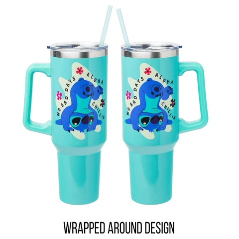 Disney Lilo and Stitch Stainless Steel Insulated Tumbler Aloha Dual Sided 40oz - Sammi's Attic