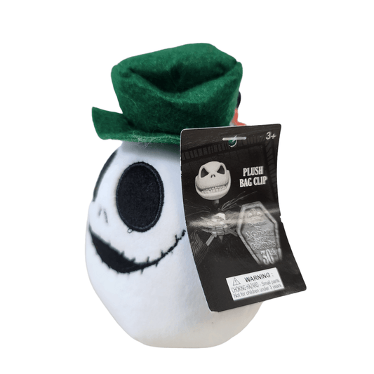 Disney Nightmare Before Christmas 4'' Jack Skellington Plush Bag Clip Green Hat - Sammi's Attic