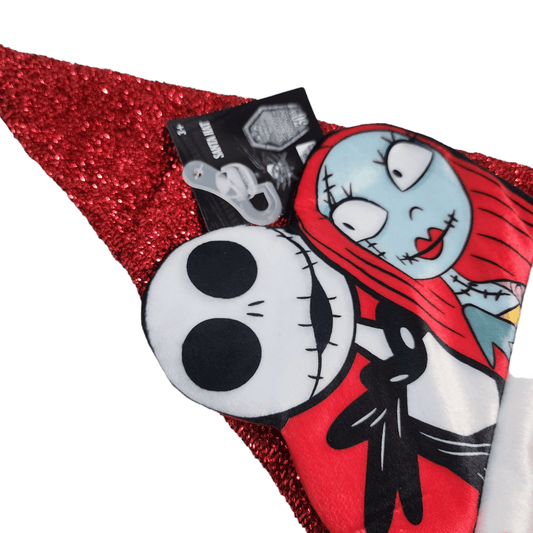 Disney Nightmare Before Christmas Jack and Sally Santa Hat - Sammi's Attic