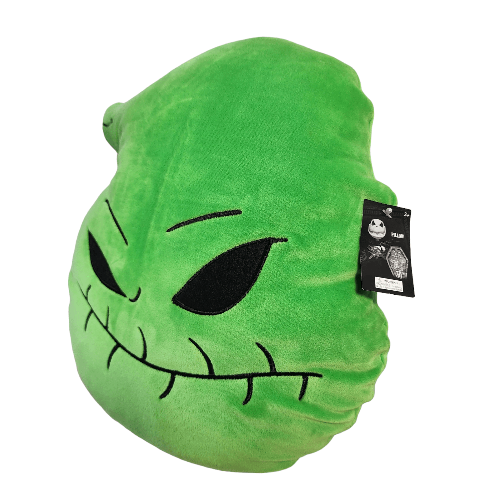 Disney Nightmare Before Christmas Oogie Boogie Green Face Pillow Head Plush 13 Inch