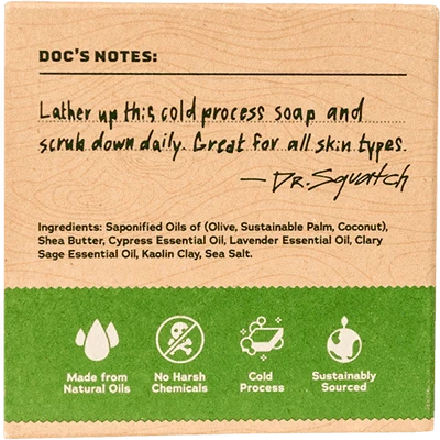 Dr. Squatch Alpine Sage Natural Bar Soap 5 oz