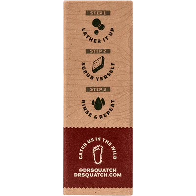 Dr. Squatch Bay Rum Natural Bar Soap 5 oz