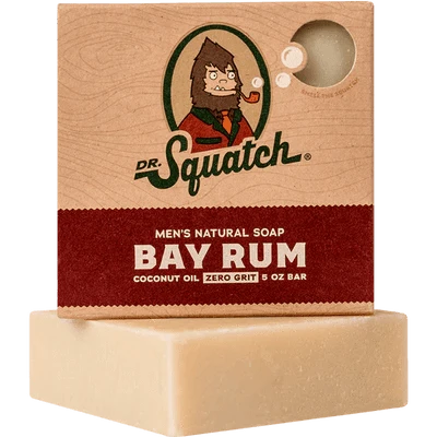 Dr. Squatch Bay Rum Natural Bar Soap 5 oz
