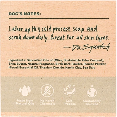 Dr. Squatch Birchwood Breeze Natural Bar Soap 5 oz