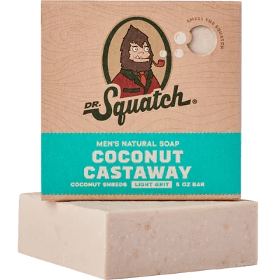 Dr. Squatch Coconut Castaway Natural Bar Soap 5 oz