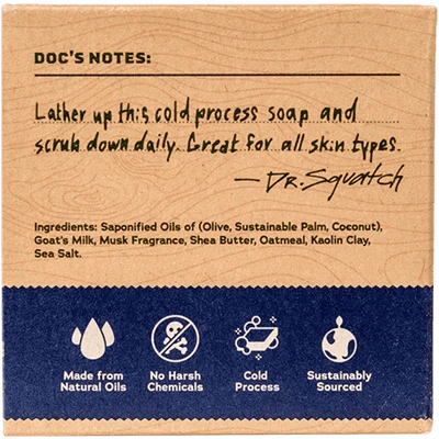 Dr. Squatch Deep Sea Goat's Milk Natural Bar Soap 5 oz
