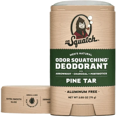 Dr. Squatch Pine Tar Natural Odor Squatching Deodorant 2.65 oz