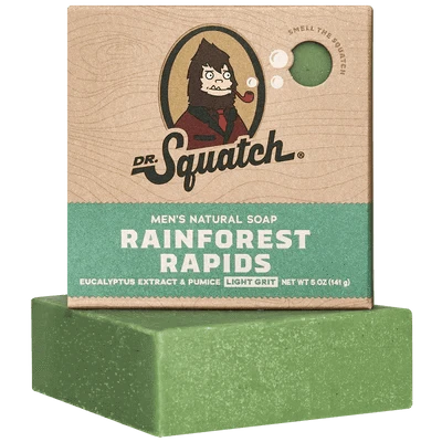 Dr. Squatch Rainforest Rapids Natural Bar Soap 5 oz