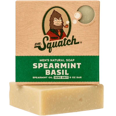 Dr. Squatch Spearmint Basil Natural Bar Soap 5 oz