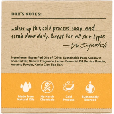 Dr. Squatch Summer Citrus Natural Bar Soap 5 oz