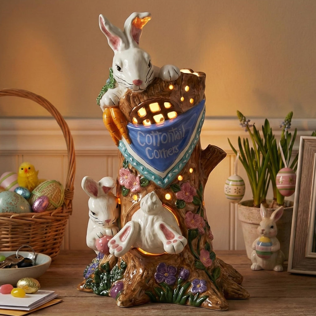 Easter Display Tealight Holder | Cottontail Corners Candle House