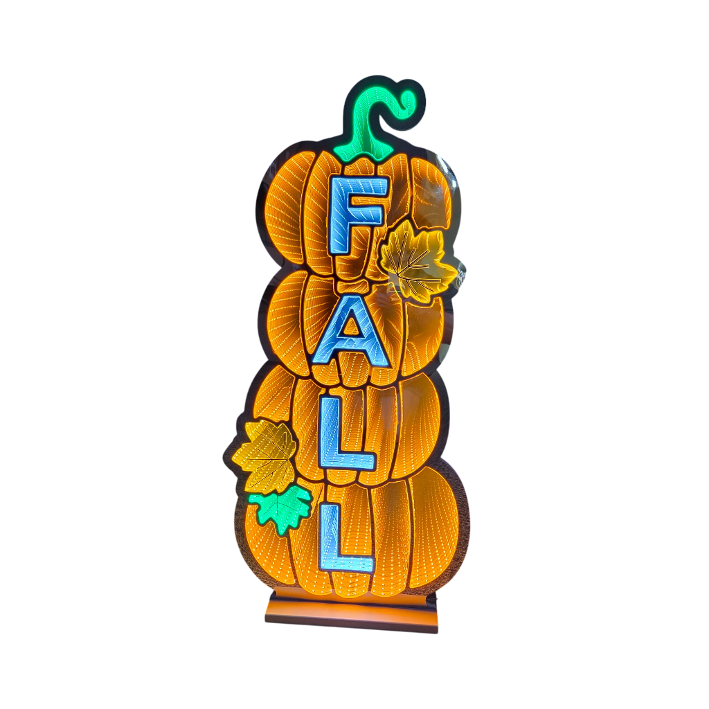 Fall Pumpkin Stack infinity Light 35"H