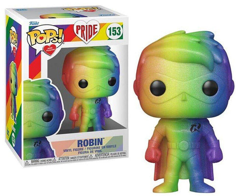 Funko Pop! DC Heroes: Pride - Robin Rainbow Glitter #153 Vinyl Figurine 4" - Sammi's Attic