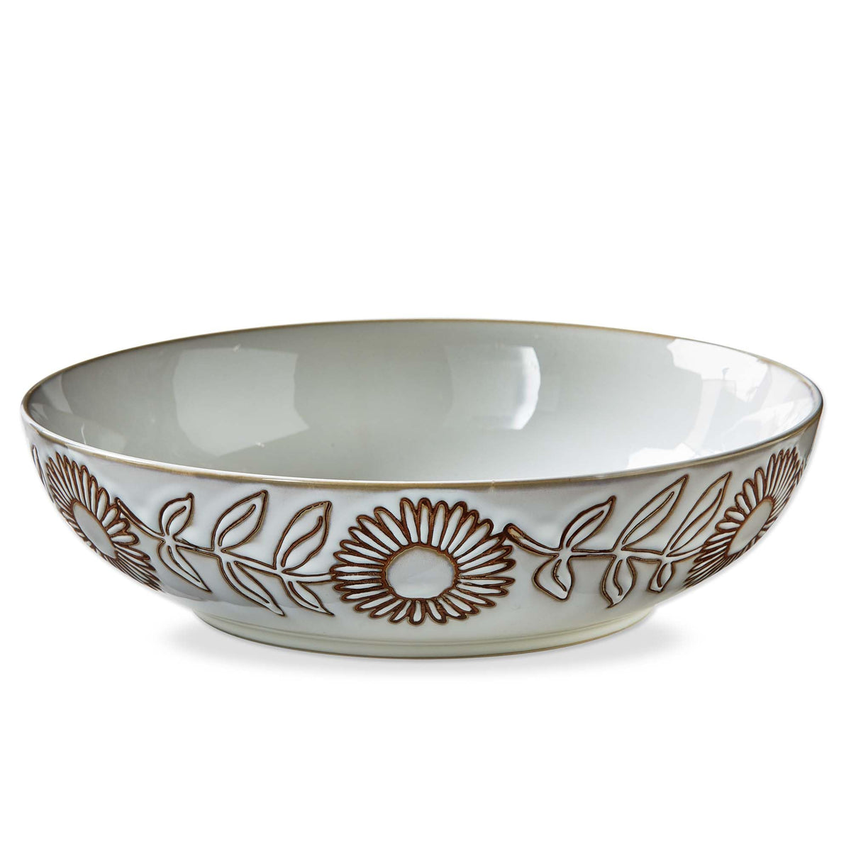 Glazed Stoneware Serving Bowl | 64oz