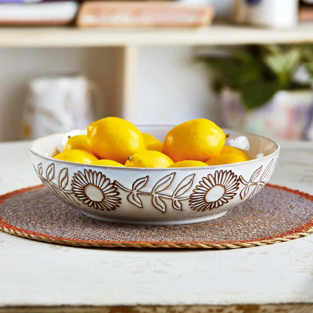 Glazed Stoneware Serving Bowl | 64oz