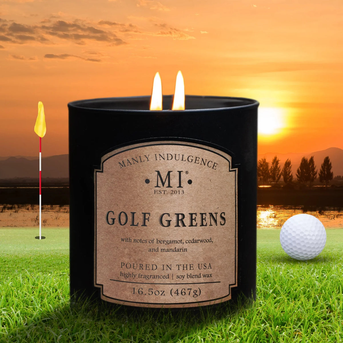 Golf Greens Candle