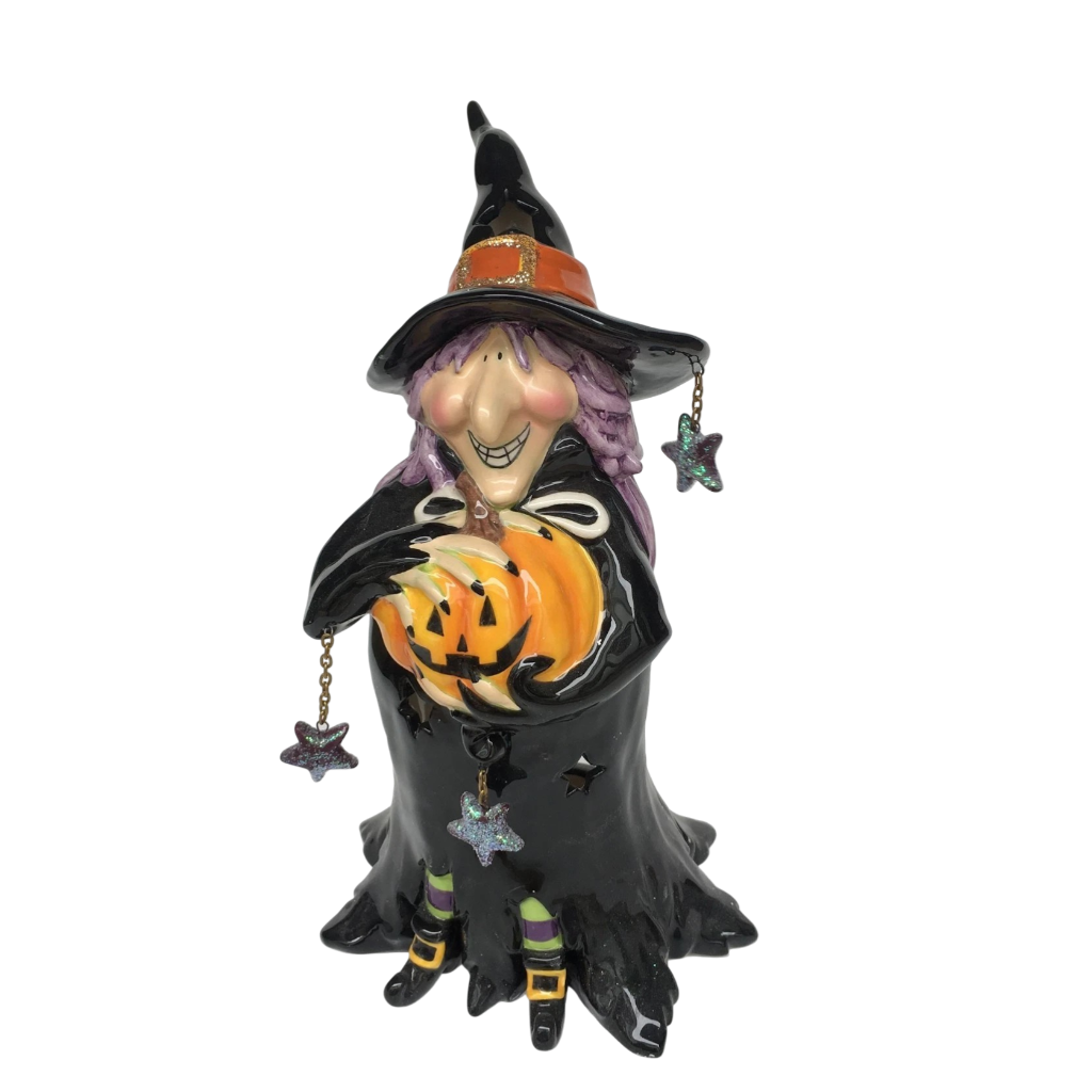 Grizzelda Witch Tea Light Candle Holder