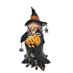 Grizzelda Witch Tea Light Candle Holder