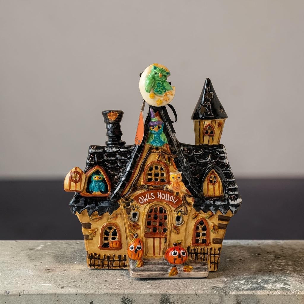 Halloween Owl Candle House